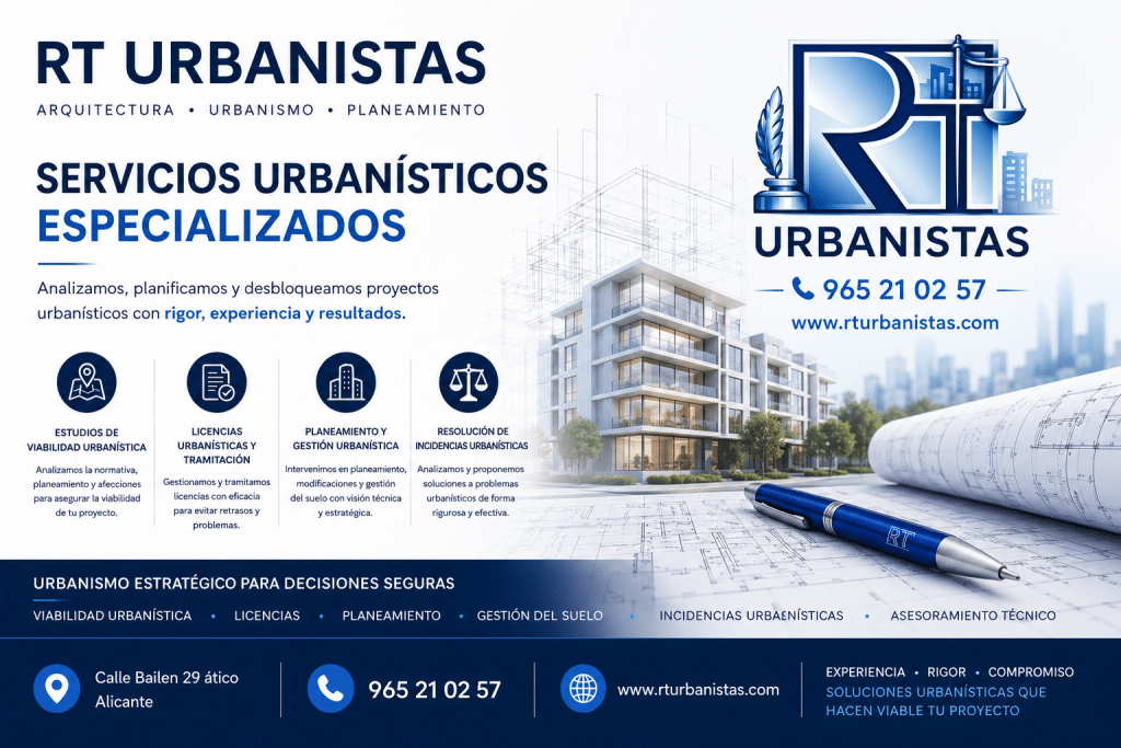 Servicios urbanísticos especializados para licencias y viabilidad del suelo en Alicante