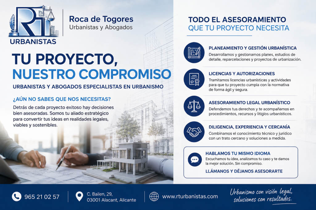 Urbanismo y gestión urbanística profesional para propietarios y promotores – RT Urbanistas