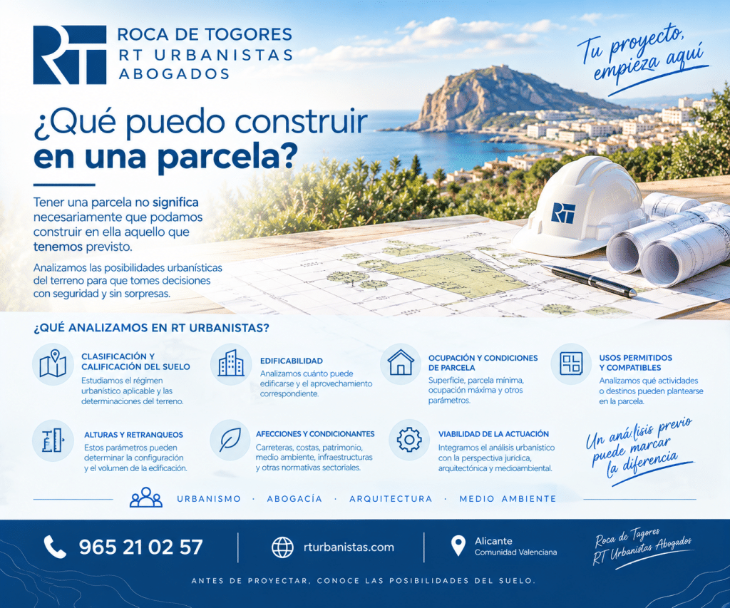 Análisis urbanístico para saber qué se puede construir en una parcela en Alicante